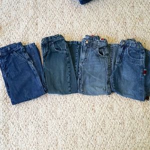 4 pairs Wranglers/Lee Jeans size 7